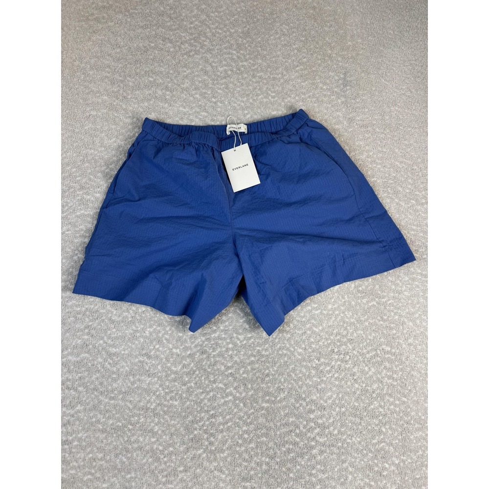 Everlane Shorts Mens Medium Blue Organic Cotton Elastic Waist 6 Inseam Casual